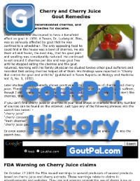 Cherry Juice Gout Cure Document Change History