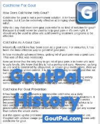 Colchicine For Gout Document Change History