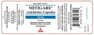 Mitigare (generic colchicine)